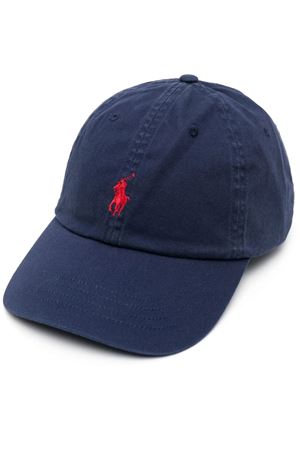Cappello da baseball in cotone blu RALPH LAUREN | 710548524014NAVY